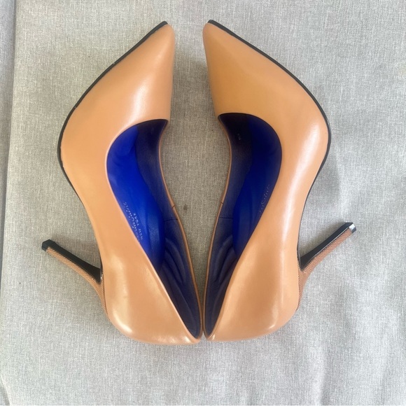 Antonia Saint New York Victoria Nude Leather Heels Stilettos Size 7 - Picture 10 of 11